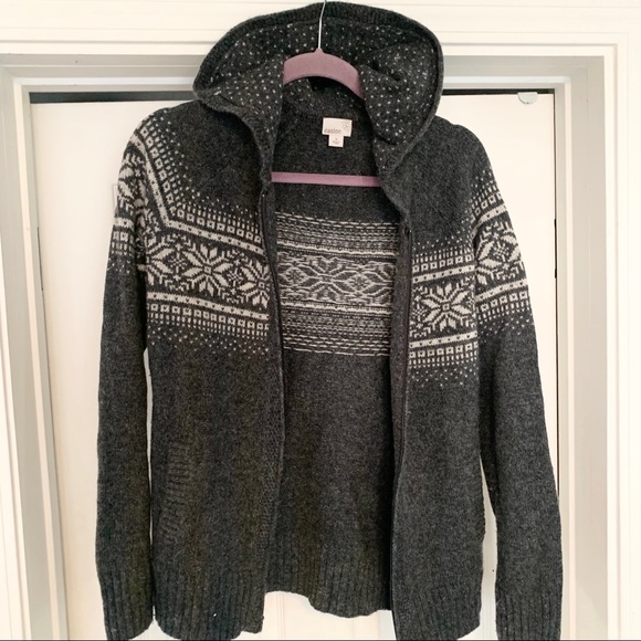 Caslon Sweaters - Nordstrom-Caslon wool/cashmere sweater w/hood